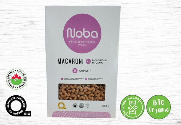 Noba - Organic Kamut Macaroni 340g - Fermes Valens