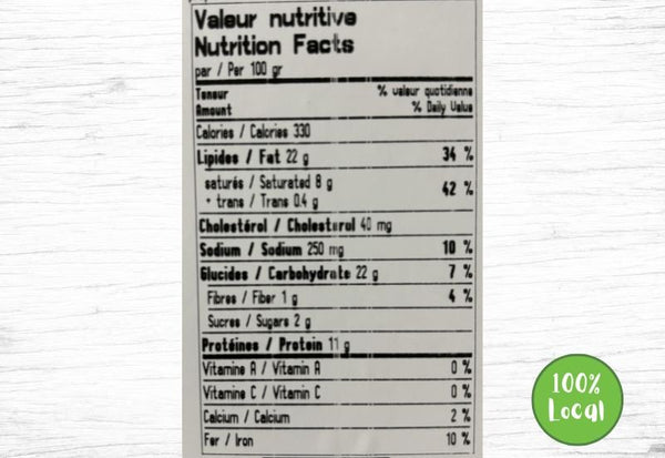 Petite Tourtière Au Porc, 300g - Fermes Valens