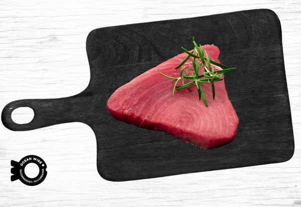 Portion of frozen yellowfin tuna steak - Fermes Valens