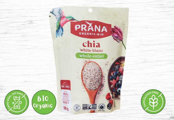 Prana, organic whole white Chia - Valens Farms