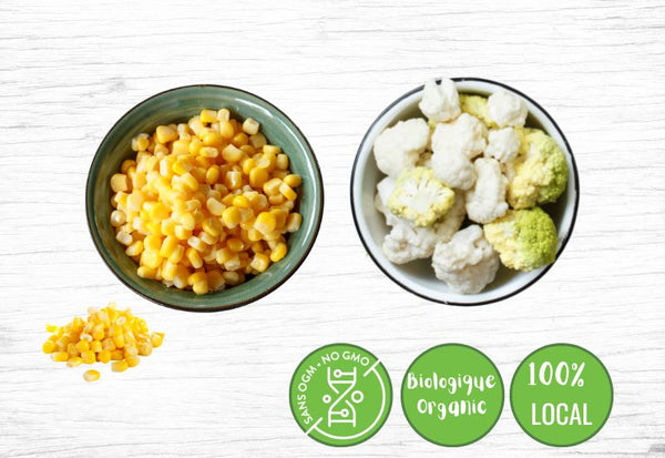 SPECIAL - 1x Corn & 1x Cabbage - organic flower, frozen - Fermes Valens