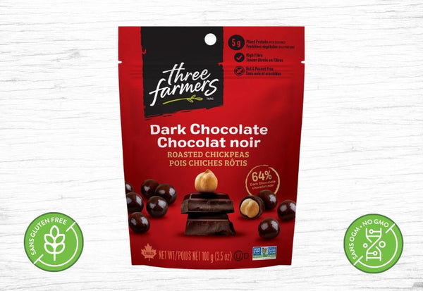 Three Farmers - Pois Chiches - Chocolat noir - Fermes Valens